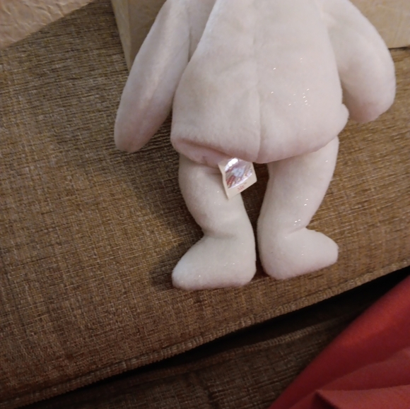 Ty White Wedding Bears with Gold Accents - Picture 5 of 16